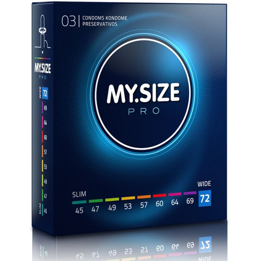 MY SIZE - PRO CONDOMS 72 MM 3 UNITS by Wellwetta