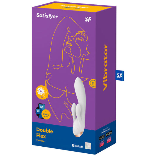 SATISFYER - DOUBLE FLEX VIBRATOR APP BLACK
