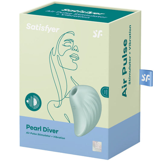 SATISFYER - PEARL DIVER AIR PULSE STIMULATOR & VIBRATOR VIOLET