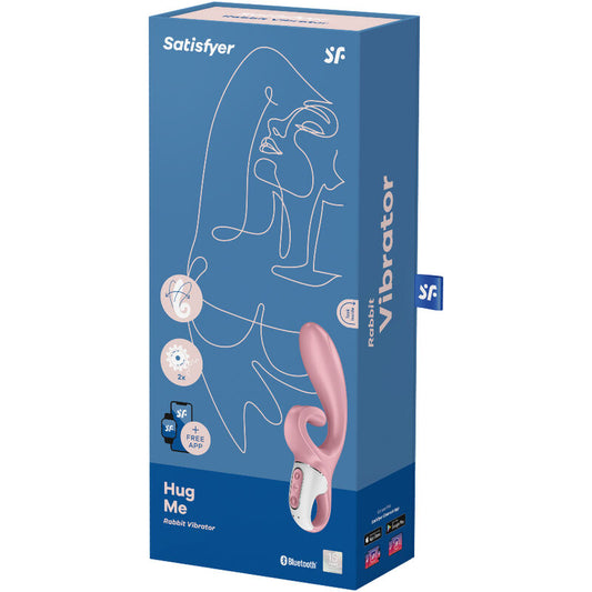 SATISFYER - HUG ME RABBIT VIBRATOR APP BLUE