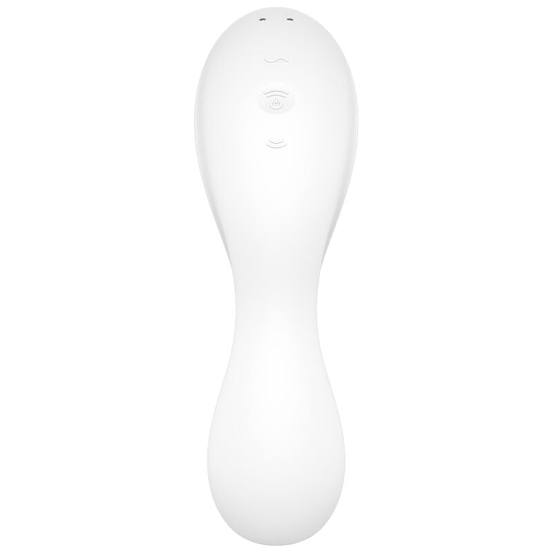 SATISFYER - CURVY TRINITY 5 AIR PULSE STIMULATOR & VIBRATOR APP BLUE