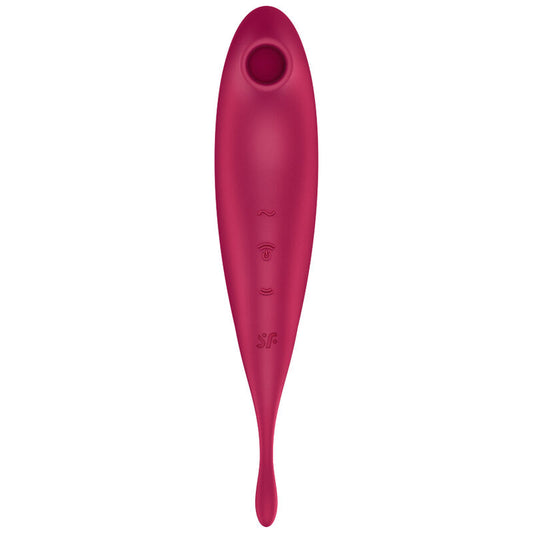 SATISFYER - TWIRLING PRO+ AIR PULSE STIMULATOR & VIBRATOR APP GREEN