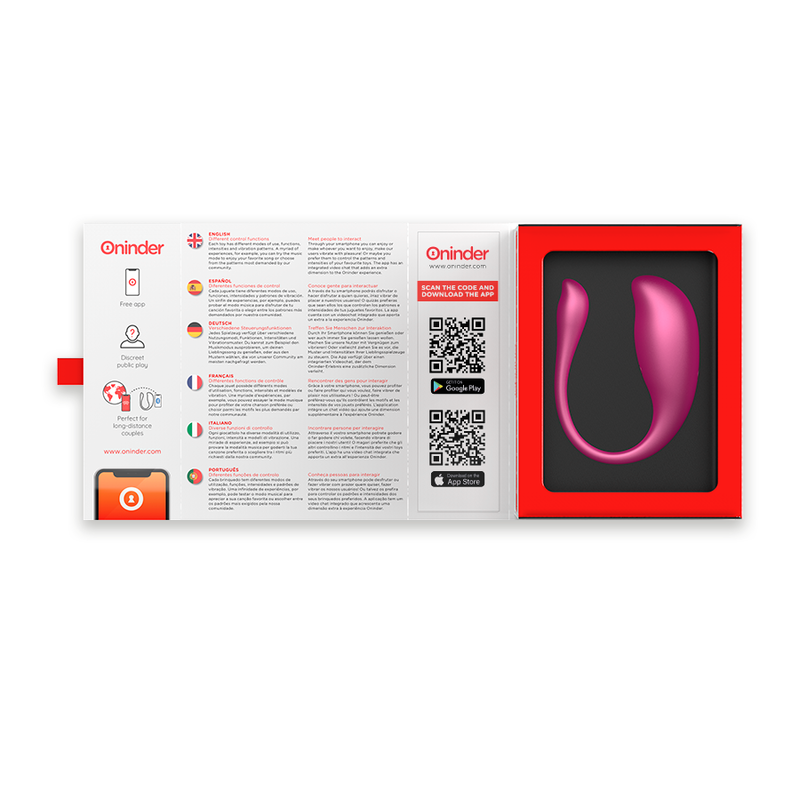 ONINDER - NAIROBI VIBRATING EGG BLACK - FREE APP