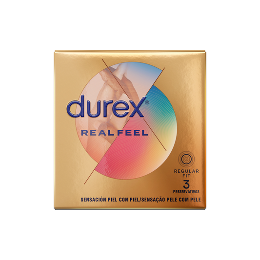 Durex Real Feel packaging on a white background