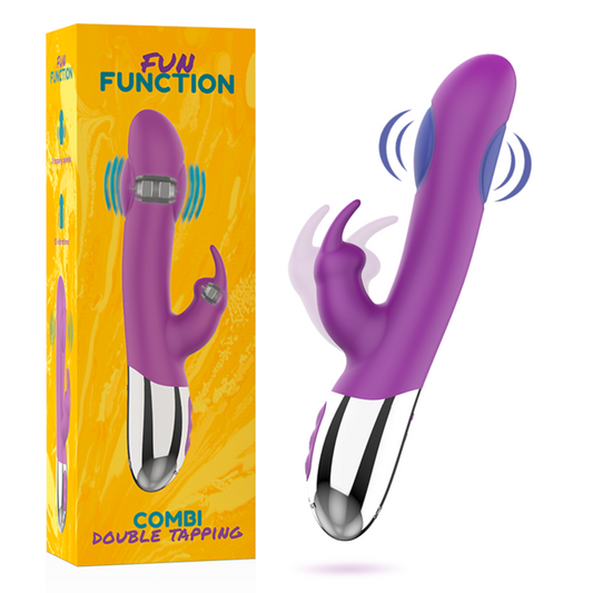 Purple and silver device with 'Fun Function' packaging on a white background