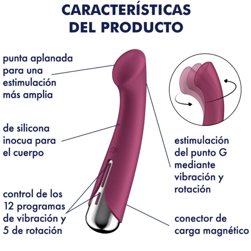 SATISFYER - SPINNING G-SPORT 1 ROTATOR VIBRATOR BLUE