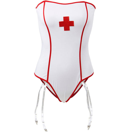 SUBBLIME - SEXY NURSE COSTUME WITH TEDDY L/XL