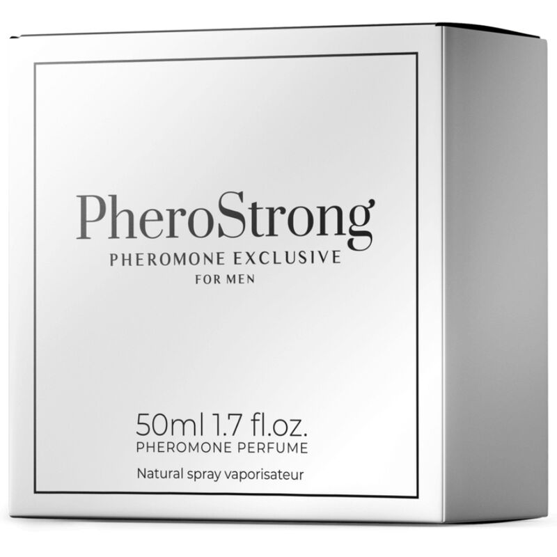 PheroStrong Pheromone Exclusive for men packaging on a white background