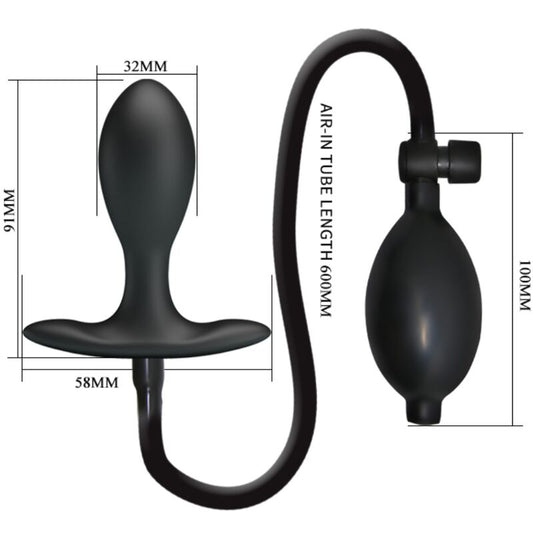 PRETTY LOVE - INFLATABLE ANAL PLUG BLACK