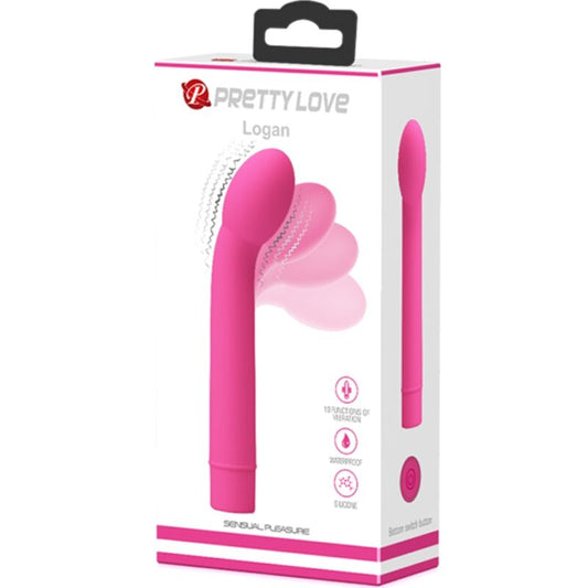 PRETTY LOVE - LOGAN G-SPOT VIBRATOR 10 VIBRATIONS PINK