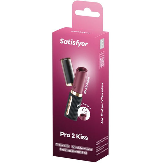 Satisfyer Pro 2 Kiss packaging on a white background