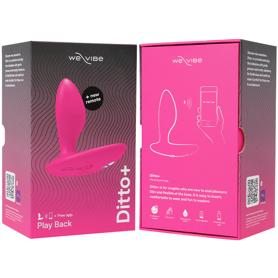 WE-VIBE - DITTO+ ANAL PLUG VIBRATOR BLACK