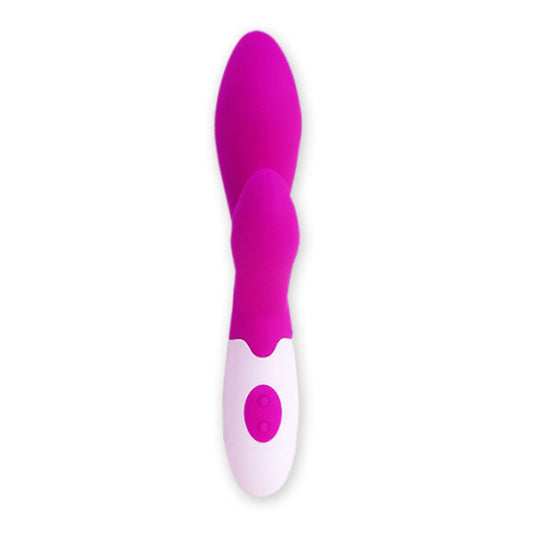 Pink and white tool on a white background