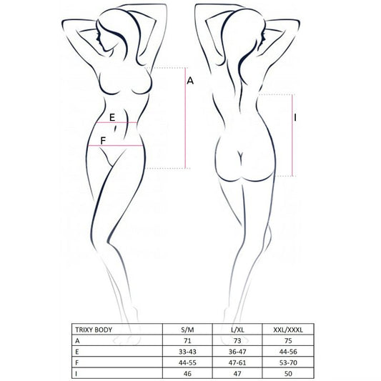 PASSION - WOMAN TRIXY TEDDY BLACK SIZE L/XL