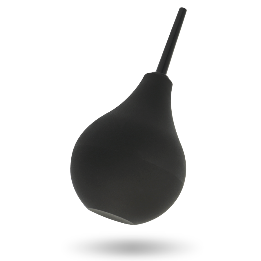 Black plastic tool on a white background