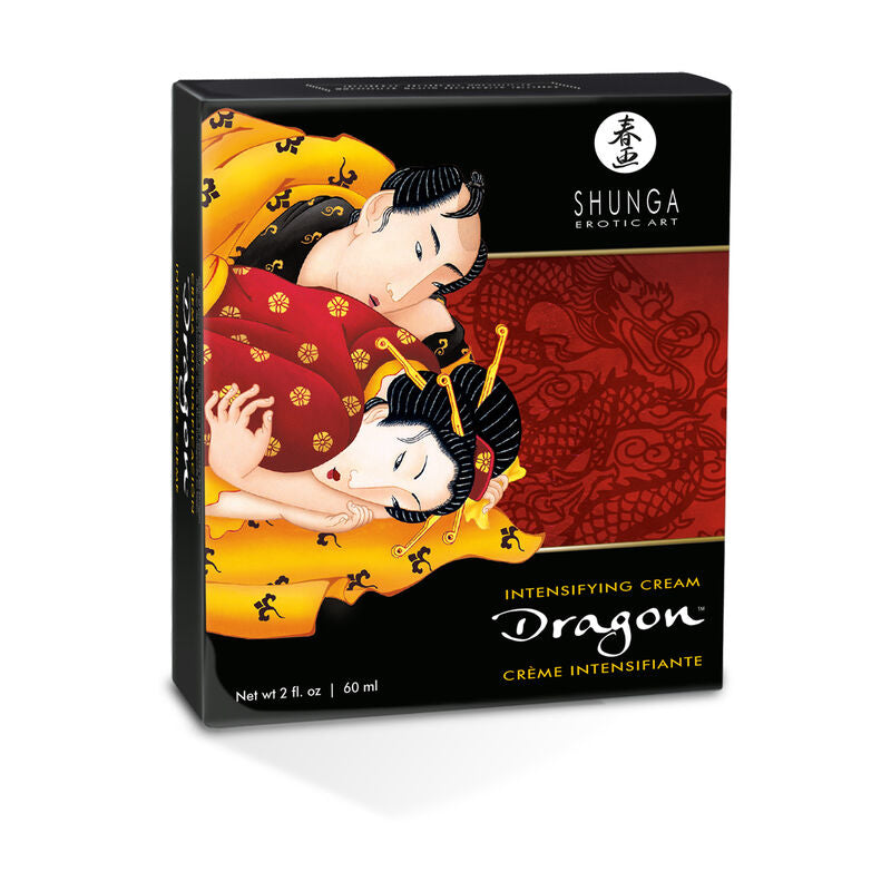 Shunga Dragon intensifying cream packaging on a white background