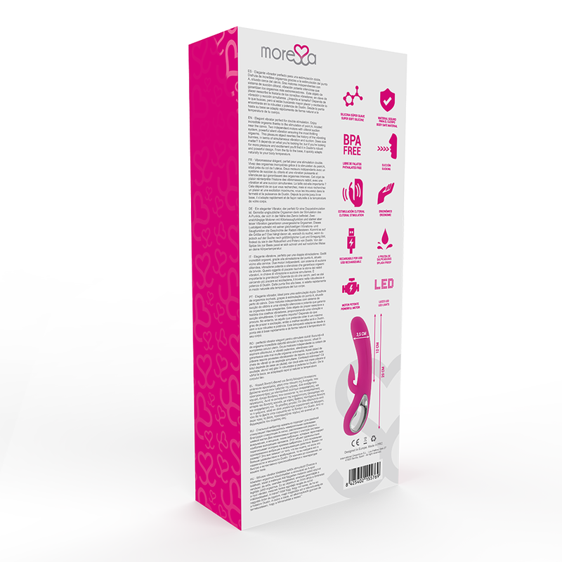 MORESSA - DUSTIN CLITORIAL STIMULATING WAVES AND POWERFUL VIBRATION PREMIUM SILICONE RECHARGEABLE