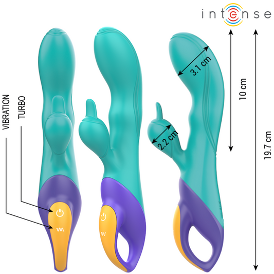 INTENSE - FRED RABBIT VIBRATOR BLUE - Wellwetta