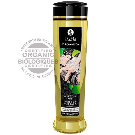SHUNGA - NATURAL ORGANIC MASSAGE OIL 240 ML - Wellwetta