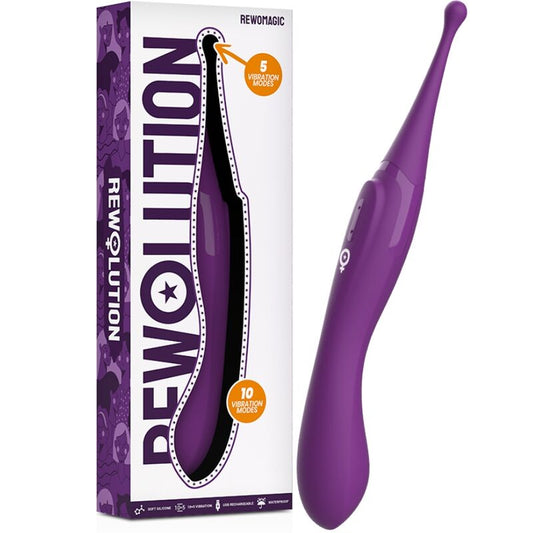 Purple electronic device with 'REWOMAGIC' branding on a white background
