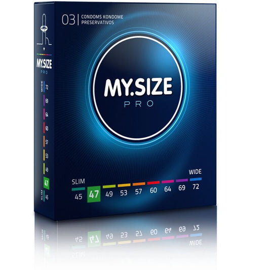 MY SIZE - PRO CONDOMS 47 MM 3 UNITS by Wellwetta