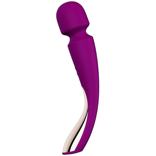 Purple and white device on a white background