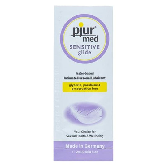 Pjur Sensitive Glide lubricant packaging on a white background