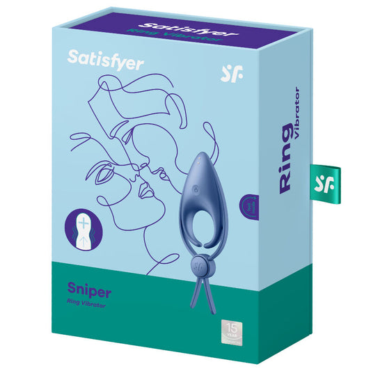 SATISFYER - SNIPER RING VIBRATOR BLACK