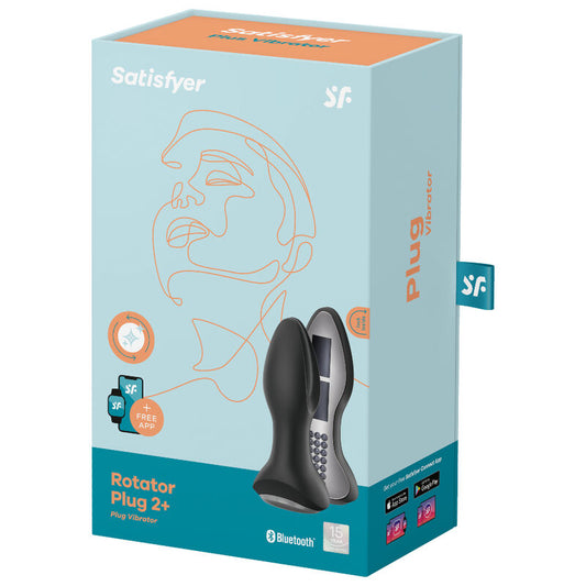 SATISFYER - ROTATOR PLUG 2+ VIBRATING PLUG APP RED