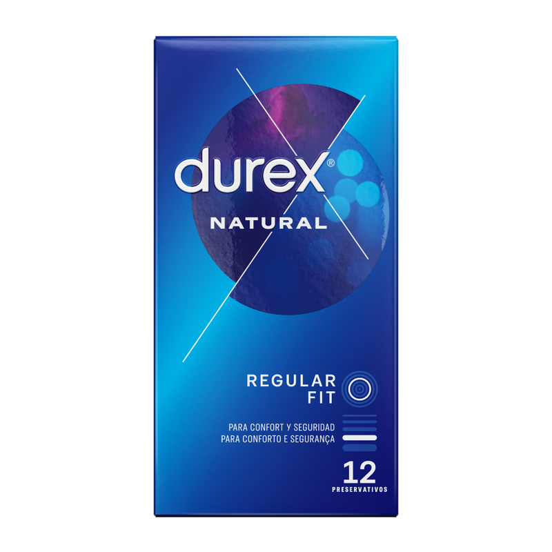 Durex Natural condom packaging on a white background
