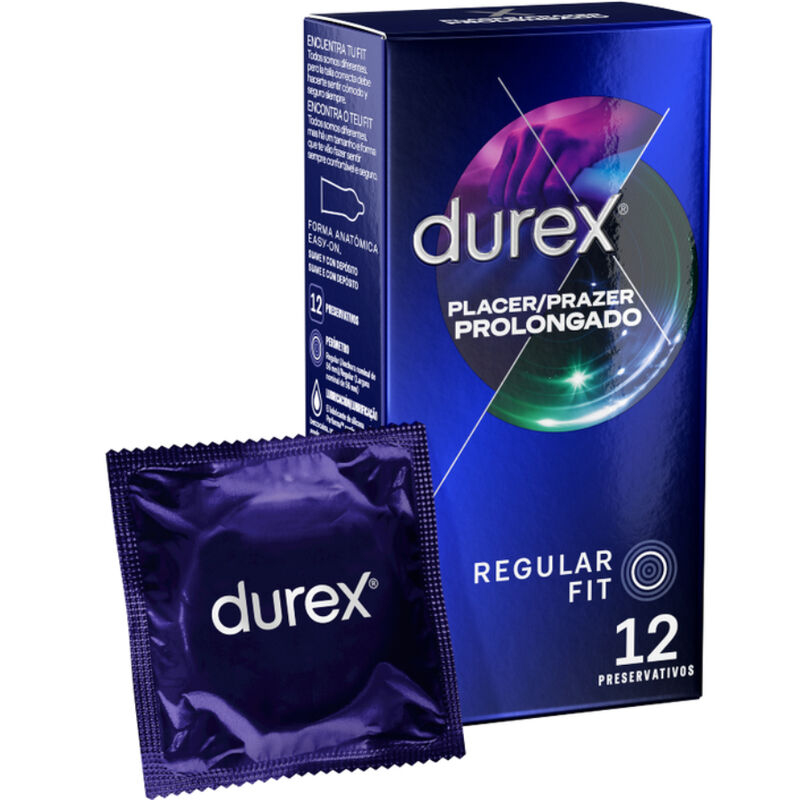 Durex packaging with a blue background