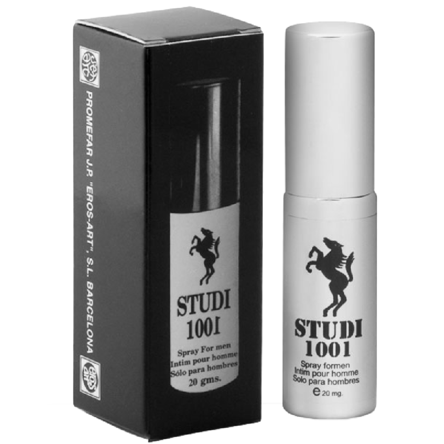 STUDI 1001 spray for men with packaging on a white background