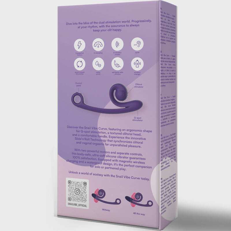 SNAIL VIBE - CURVE VIBRATOR PEACH