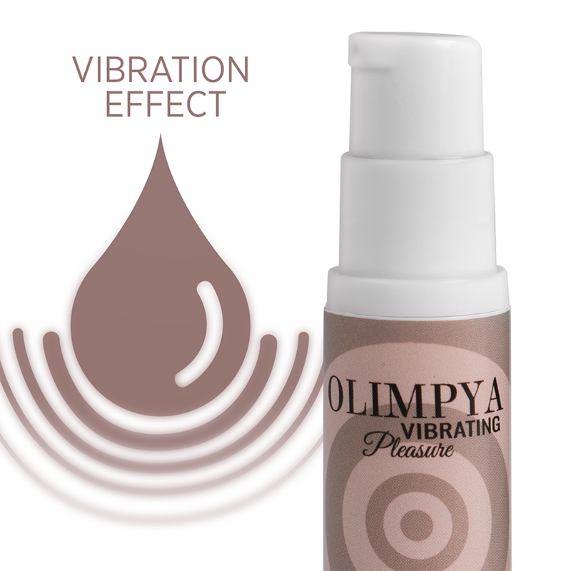 Olimpya Vibrating Pleasure product with vibration effect illustration on a white background