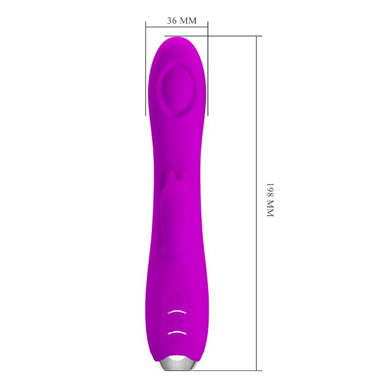 PRETTY LOVE - REGINA VIBRATOR - RECHARGEABLE STIMULATING WAVES PURPLE