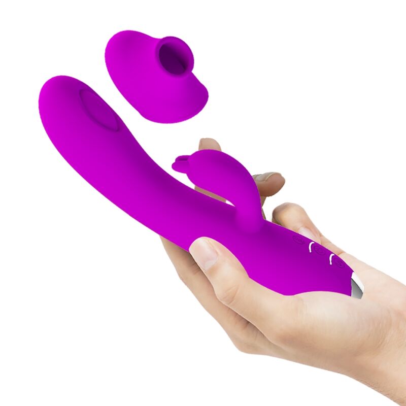 PRETTY LOVE - REGINA VIBRATOR - RECHARGEABLE STIMULATING WAVES PURPLE