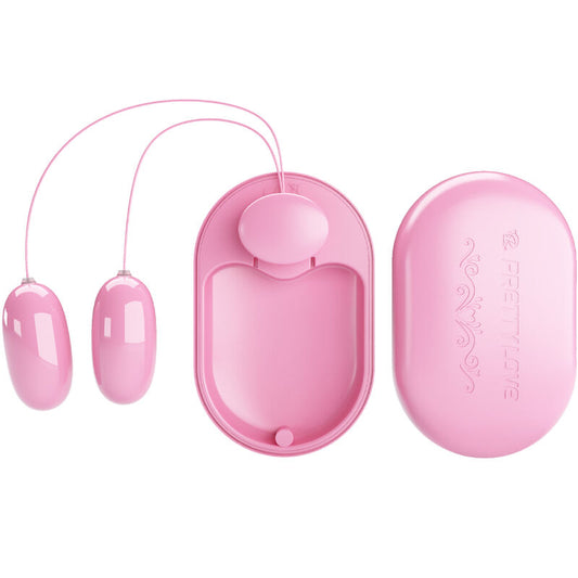 Pink electronic device with attachments on a white background