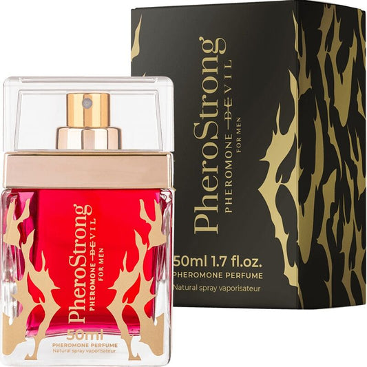 PheroStrong perfume bottle and packaging on a white background