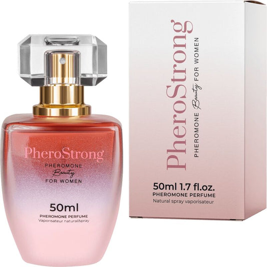 PheroStrongpheromone perfume bottle and packaging on a white background