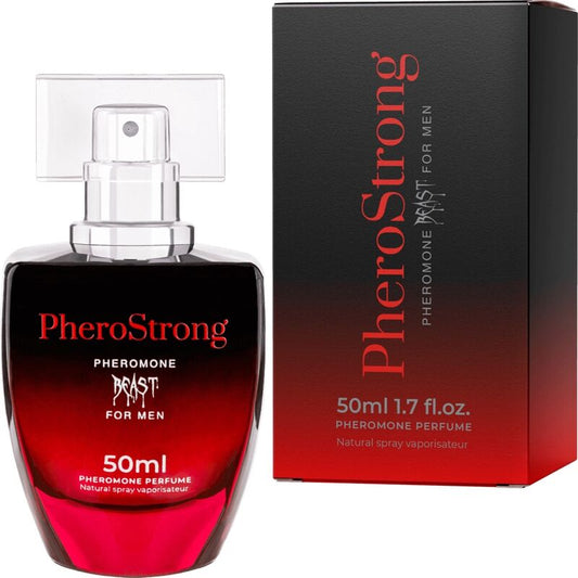 PheroStrong Pheromone Perfume bottle and packaging on a white background