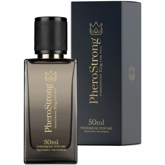 PheroStrong perfume bottle and packaging on a white background