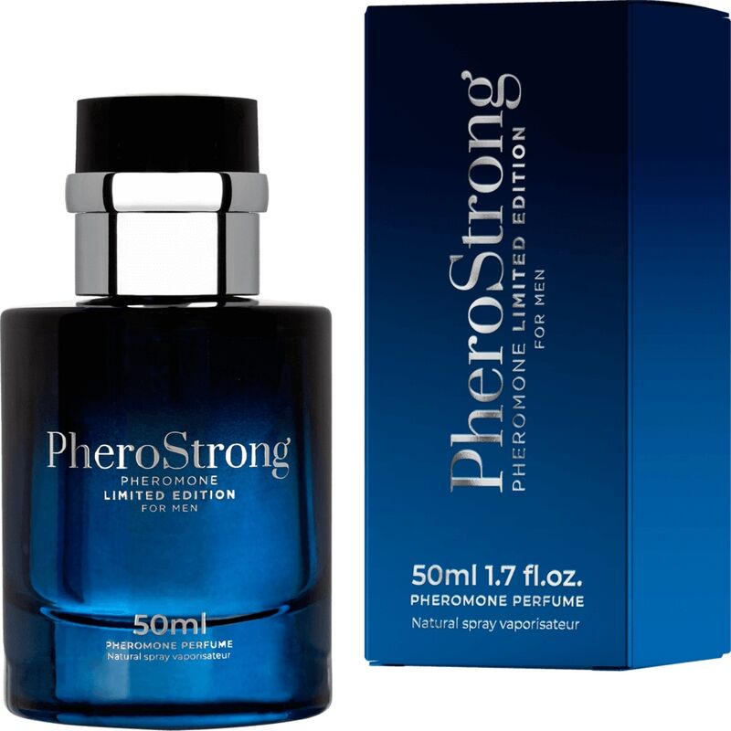 PheroStrong perfume bottle and packaging on a white background