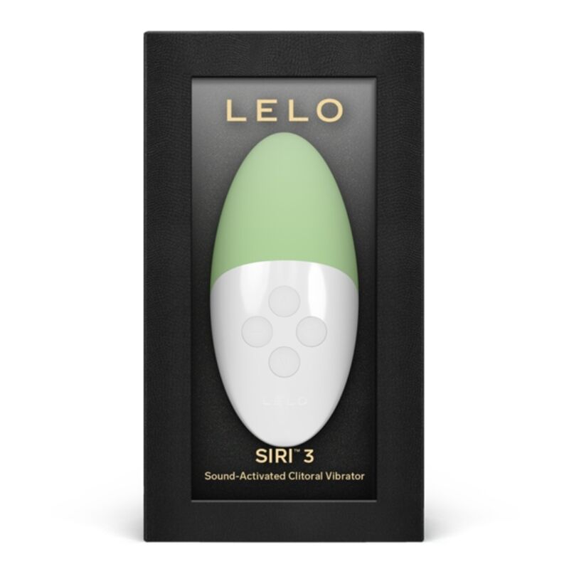 LELO Siri 3 sound-activated clitoral vibrator in packaging on a white background