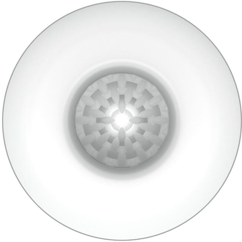 Round motion sensor on a white background