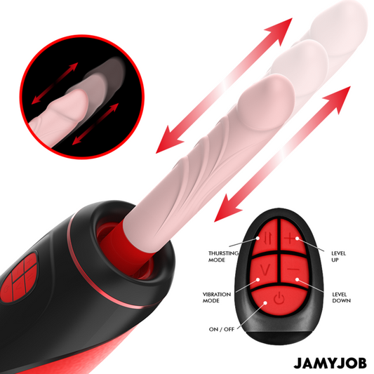 AUTOMATIC MASTURBATOR WITH REMOTE CONTROL DILDO