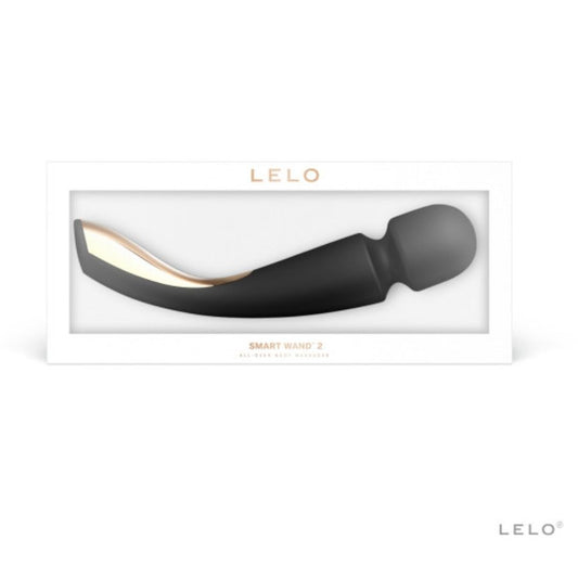 Black 'Smart Wand 2' product in a white box with 'LELO' branding on a white background.
